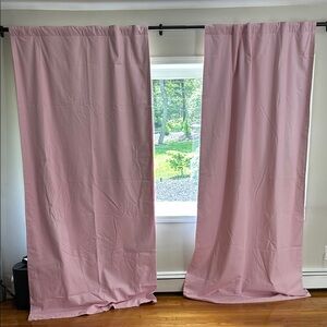 Pottery Barn Kids Pink BLack Out Curtains